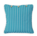 Arkwright ~ 100% Loomed Cotton Cushion Cover + Coconut Shell Buttons
