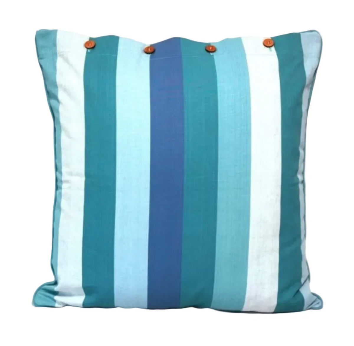 Coolum ~ 100% Loomed Cotton Cushion Cover + Coconut Shell Buttons