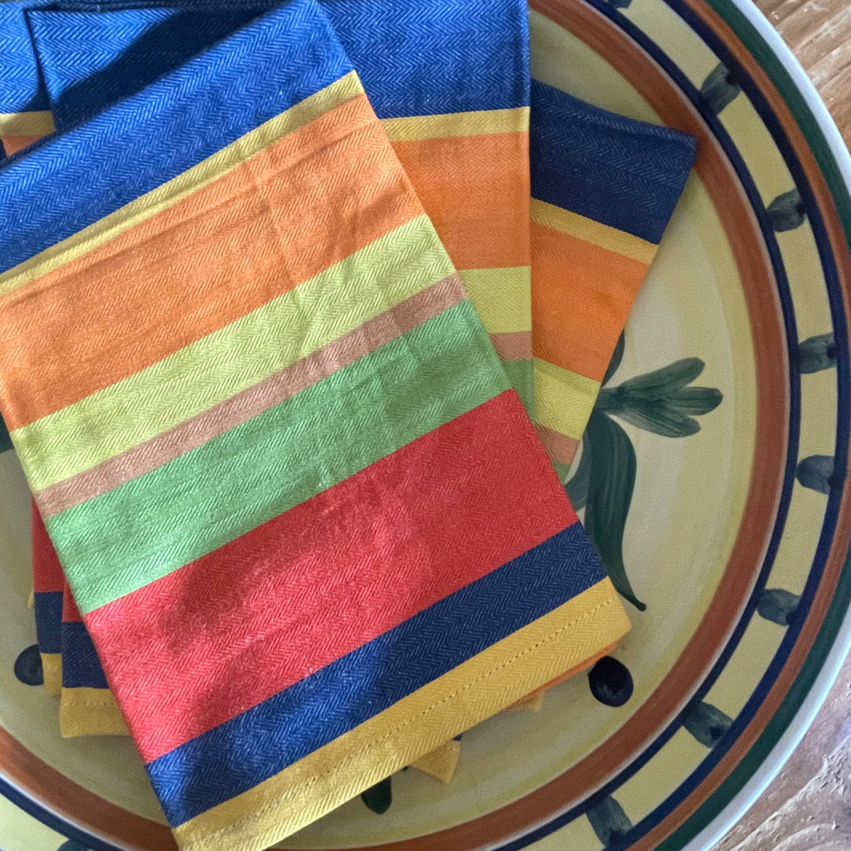 "ISLA STRIPE" - 100% COTTON NAPKIN SET