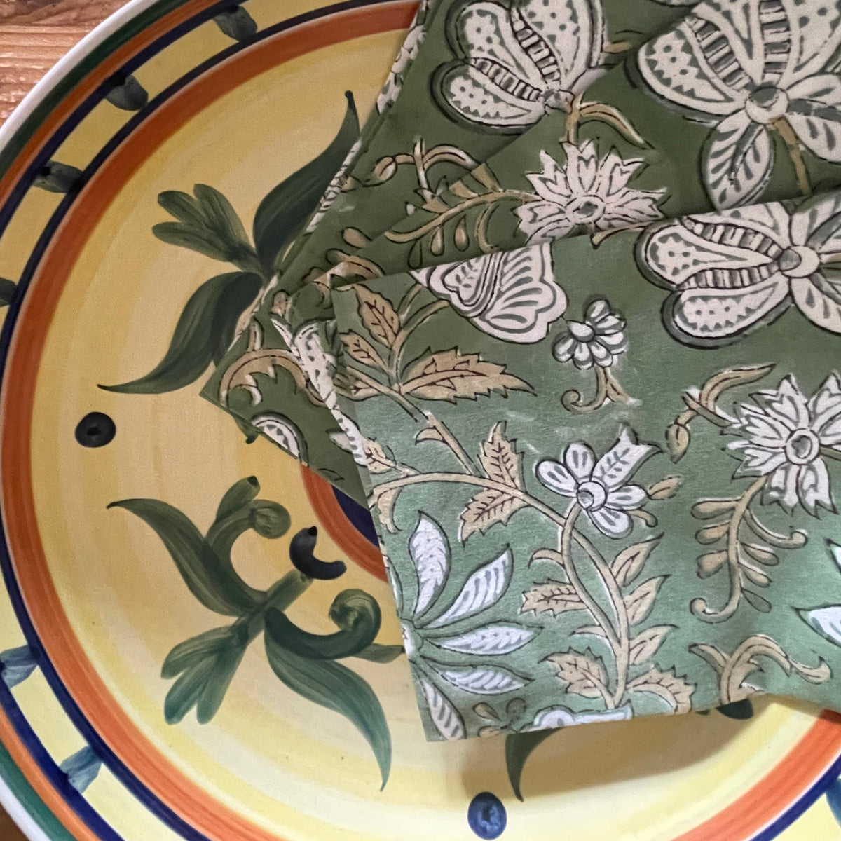 "OLIVE GROVE" - 100% COTTON NAPKIN SET